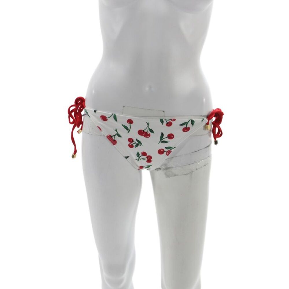 Shoshanna Womens White Floral Cherry Bikini Bottom Size S